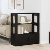 Kreveta Crni hrast 30 x 80 x 90 cm Konstruirano drvo