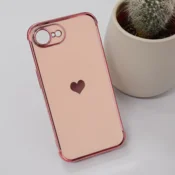 Maska Heart Frame za iPhone 16e/ 17e roze