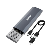 Maiwo k1689p usb 3.2 tip-c kućište za m.2 pcie nvme ssd, aluminium, bez alata