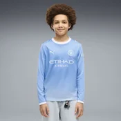 PUMA Manchester City 26/27 Home Long Sleeve Jersey Youth, Clothing, Light Blue/Icy Blue, 15-16Y