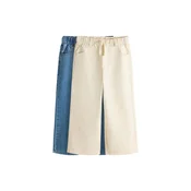 The Set Kavbojke ecru/moder denim