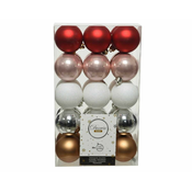 DECORIS Novogodišnje kugle sa X-mas/ set 1/30