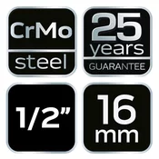 slomart NEO TOOLS udarna nasadna glava 1/2, 16 x 38mm, Cr-Mo