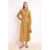 Trendyol Modest Ženska haljina Tctss26Eb00024, Smeda