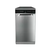 Whirlpool Mašina za pranje sudova WH6FB10BS7A0X, Srebrna boja