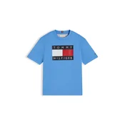 TOMMY HILFIGER Majica HERITAGE modra/mornarska/rdeča/bela
