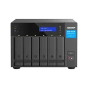 QNAP TVS-h674-i3-16G (4 jedra 4,3 GHz, ZFS, 16 GB RAM-a, 6x SATA, 2x M.2 NVMe, 2x PCIe, 2x 2,5 GbE, HDMI) TVS-h674-i3-16G