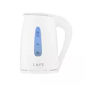 LaFe Essential, 2200 W, 1,7 L, Vodni filter, 360°, Plastika, Bela, Električni čajnik