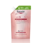 Eucerin pH5 oljni gel za prhanje - refil, 400 ml