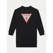 Guess Pletena obleka J3YK20 KA6R4 Črna Regular Fit
