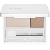 Clinique All About Shadow™ Duo Relaunch duo senčila za oči odtenek Ivory Bisque/Bronze Satin - Shimmer 1,7 g