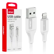 slomart Polnilni kabel USB-A na Lightning 3A, 100cm AMiO