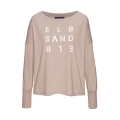 Elbsand Majica svetlo rjava/bela
