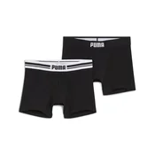 Mens Puma Everydays Boxer Briefs 2 pack, Black, Clothing