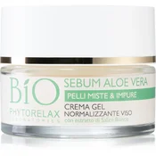 Phytorelax Laboratories Bio Sebum Aloe Vera vlažilna gel krema za redukcijo mastne kože 50 ml