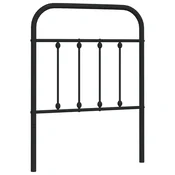 Vidaxl Kovinsko nadomestno vzglavje črno 75 cm