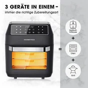 Cvrtnik na vroč zrak 12l 1700W z vrtljivim ražnjem 54631