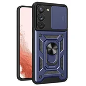 HURTEL Hybrid Armor Camshield etui do Samsung Galaxy S23+ pancirni ovitek ring moder