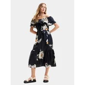 Desigual Poletna obleka Georgeo 24SWVW02 Črna Regular Fit