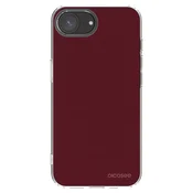 Silikonski prozorni ovitek za Apple iPhone 16e - Burgundy red