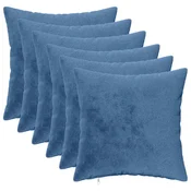 vidaXL Dekorativna blazina 6 kos HEERLEN Svetlo modra 45 x 45 cm