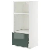 METOD / MAXIMERA Visoki element za ugradne uredaje, bela/Kallarp tamna sivozelena visokog sjaja, 60x60x140 cm