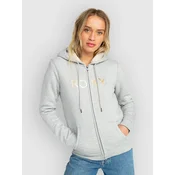 Roxy Itia Sherpa Logo Half-Zip Sweater heritage heather