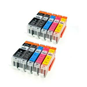 Komplet kompatibilnih kartuš Canon 2xPGI-550PGBK + 8xCLI-551,pigmentna črna XL, črna XL, cyan XL, magenta XL, rumena XL