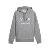 PUMA BMW M MOTORSPORT Essentials Hoodie Men, Motorsport, Medium Gray Heather, 3XL