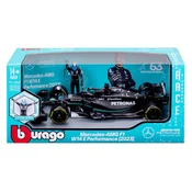 Bburago 1/24 F1 dirkalnik s voznikom - Mercedes