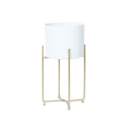 Homestar Stojalo za rože DEIA S 19,5x18x37 cm belo-zlato