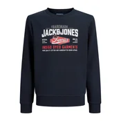 Jack & Jones Junior Majica temno modra/živo rdeča/bela