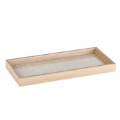 AdTREND Pladenj 35x15xh4cm/pravokoten/les, steklo, (5000198903)