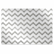 Decormat Podloga za pisarniški stol Silver zigzags 140x100 cm 2 cm