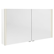SAPHO Elegantna ALIX LED Galerka z Door Mirror, 126x70x17,5 cm, Bela