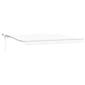 Skrovita tenda Bijelo 450 × 300 cm Poliester i metal