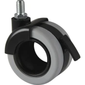 Pohištveno kolo Rotola Office z zavoro M10x15 mm črn/siv