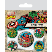 Set bedževa Pyramid Marvel: Spider-man - Retro
