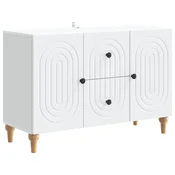 Vidaxl TV omarica s predalom Bela 89 x 34,5 x 60 cm Inženirski les