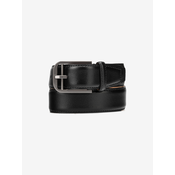 Calvin Klein Moška Double Bar Buckle Pas Črna 100