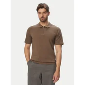 Jack & Jones Polo majica Milano 12304870 Svetlo rjava Regular Fit