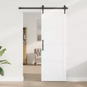 vidaXL Notranja vrata Bela 73,5 x 211 cm Vezani les