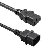 Podaljševalni kabel Qoltec IEC C13/C14 | 3x1,0 mm2 | 1,8 m