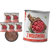 shumee MOKRA HRANA ZA PSE TufTuf Konzervirano meso z govedino SET 6x800G