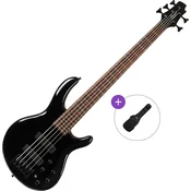 Cort C5 Deluxe Basic SET Black 5 strunska bas kitara