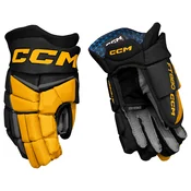 Hokejske rokavice CCM JetSpeed FT880 Black/Sunflower Junior 11 palcev