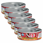 Konzerva Farmina N&D cat Quinoa Herring & Coconut 6x80 g, 5+1 GRATIS