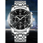 Wristwatch stewart black silver