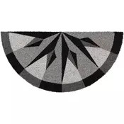 Polkrožni predpražnik Rose Des Vents 37x75cm, kokosova vlakna/ PVC