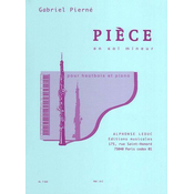 PIERNE:PIECE EN SOL MINEUR OBOE ET PIANO